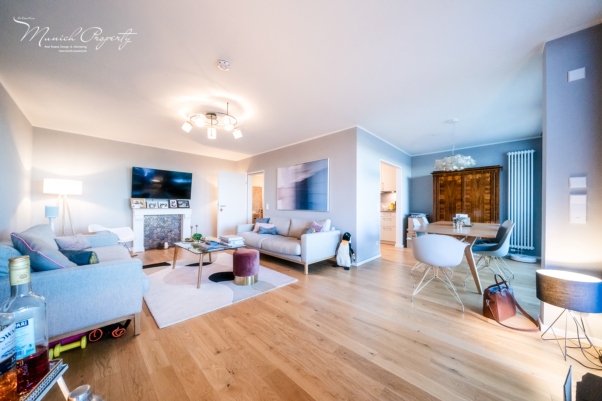 Außergewöhnlich schöne 4 Zimmer Wohnung mit 3 Süd-Balkonen und Alpenblick