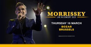 <strong>Morrissey komt op 15 & 16 maart eindelijk terug naar België!</strong>