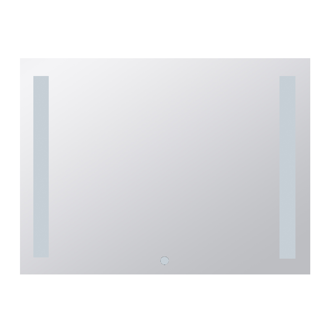 Badspiegel mit LED-Beleuchtung,  800 × 600 × 39 mm, 4,99 W