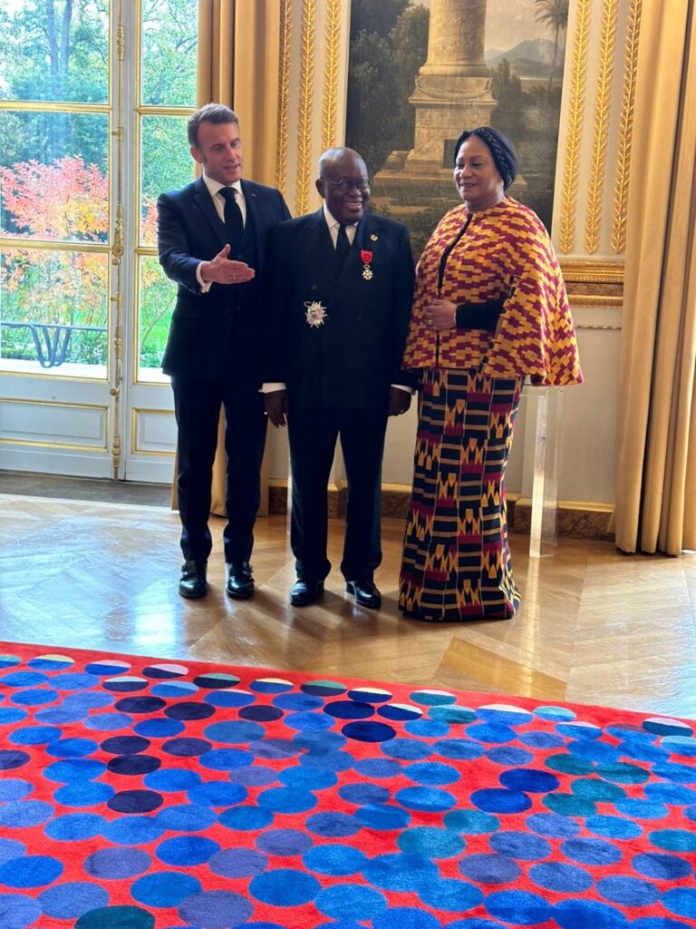 IMG-20241114-WA0021-768x1024 Statement:Prez. Macron Honors Prez.  Akufo-Addo with “Grand Officier de la Légion d’Honneur” in France