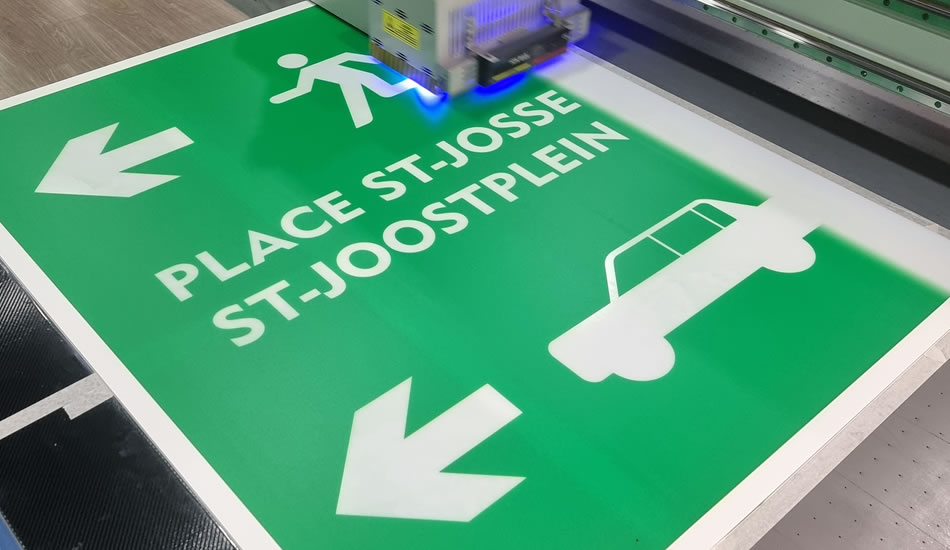 Panneau de signalisation de parking - Brussels - My Colors