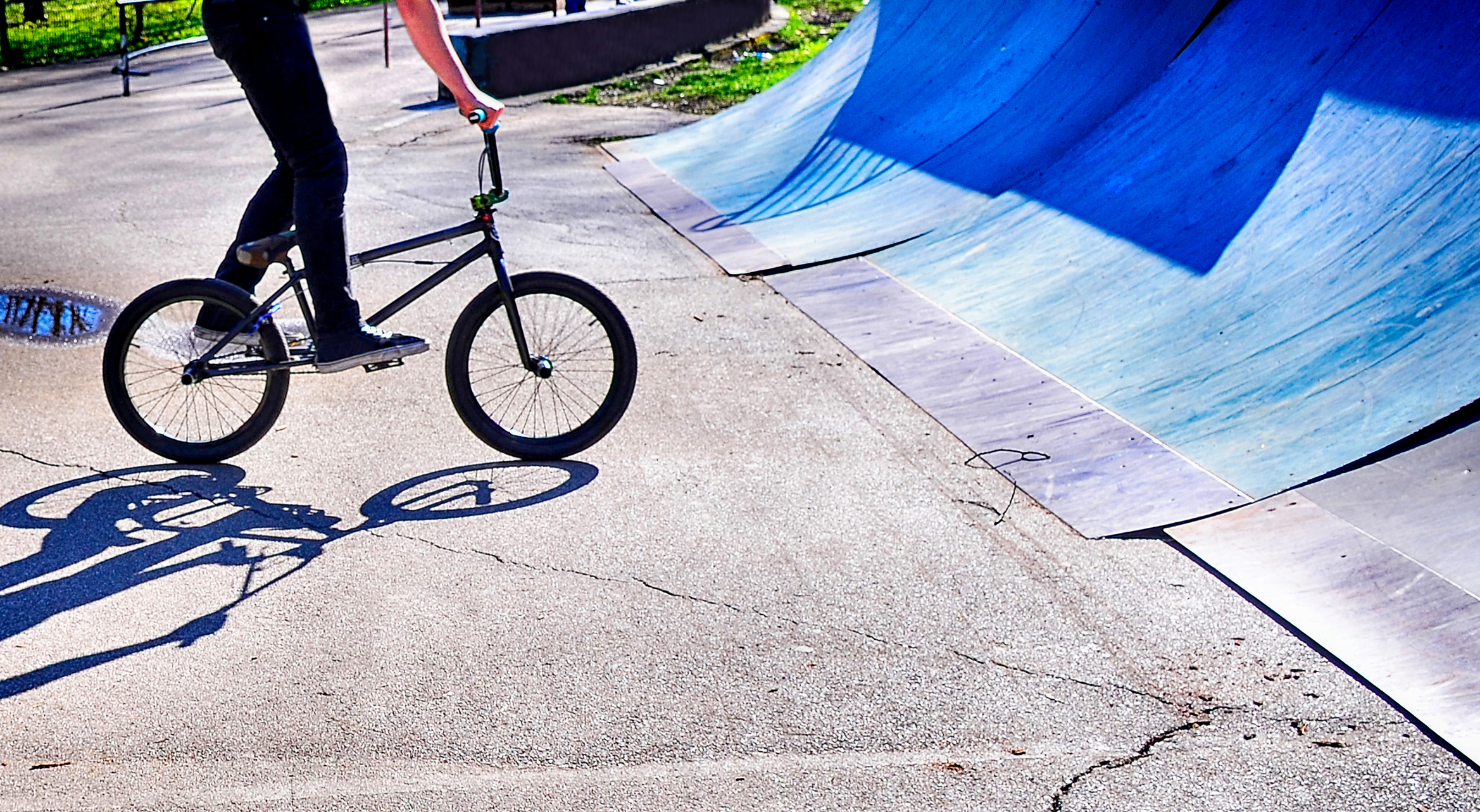 Urban BMX riding