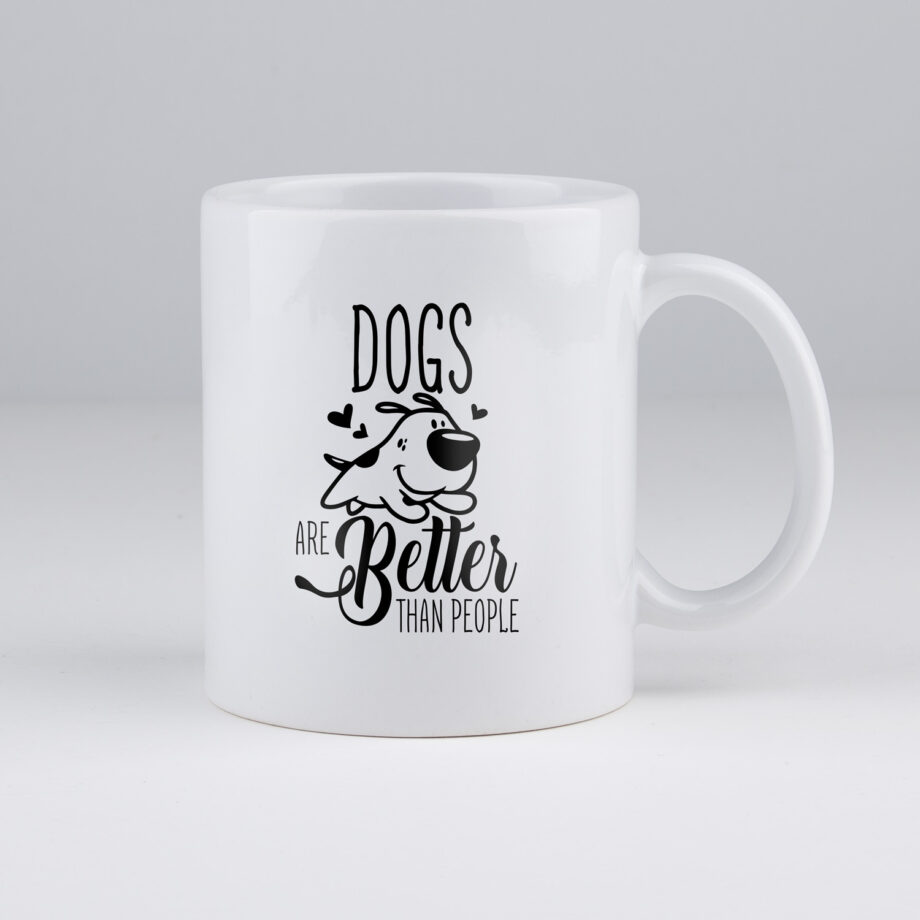 Koffiemok | Dogs are better than people