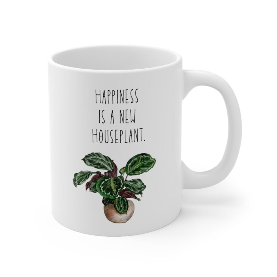 Happiness is a new houseplant | Koffiemok