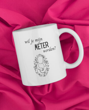 wil je mijn meter worden?, wil je mijn peter worden?, cadeautje meter peter vragen, koffiemok zwangerschap aankondigen, cadeau meter peter zwangerschap, zwangerschapsaankondiging meter peter