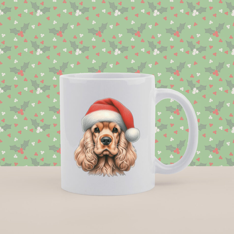 Cocker Spaniel | Kerstmis | Koffiemok