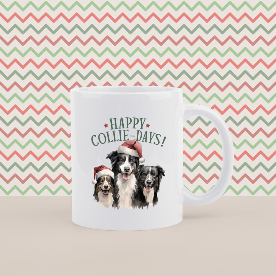 Happy Collie-Days! | Kerstmis | Koffiemok