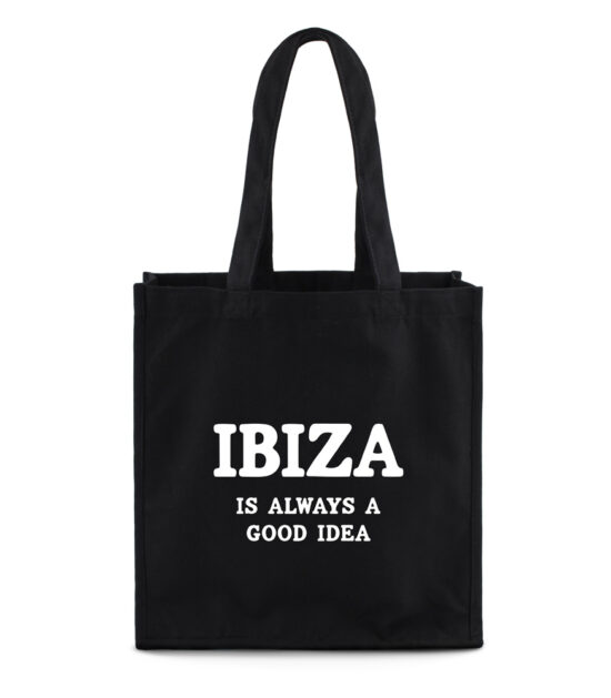 Ibiza is always a good idea, ibiza draagtas, ibiza gift, ibiza lover, ibiza cadeau, cadeau voor iemand die naar ibiza gaat, cadeau ibiza vakantie, verjaardag ibiza, tote bag ibiza