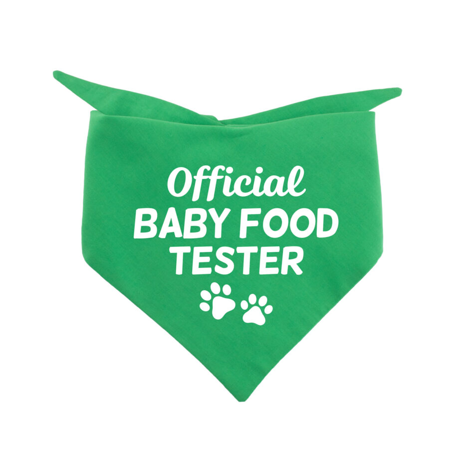 Official baby food tester | Hondenbandana