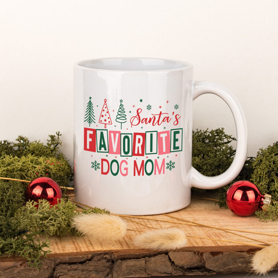 Santa's favorite dog mom | Kerstmis | Koffiemok