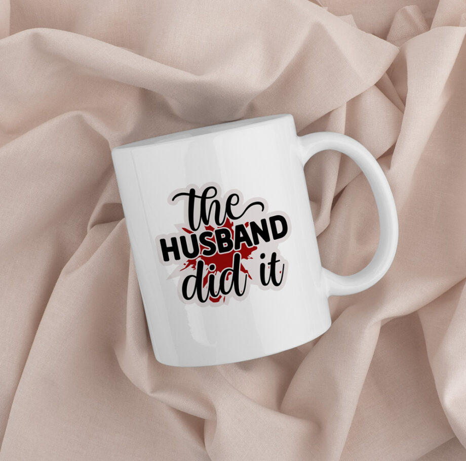 the husband did it, Koffiemok, true crime koffiemok, leuke koffiemok, true crime fan, true crime gift, true crime addict, true crime geschenk, cadeau voor true crime fan, bureau mok bedrukking, mok, koffiemok, koffiemok cadeau, cadeau koffiemok, tasse à café cadeau, gift, coffee lover gift, fun, leuke koffiemok, grappige koffiemok, grappig cadeau, bureau mok, witte koffiemok bureau met bedrukking