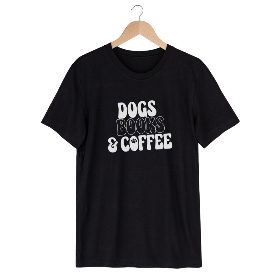 Dogs books & coffee | Unisex t-shirt