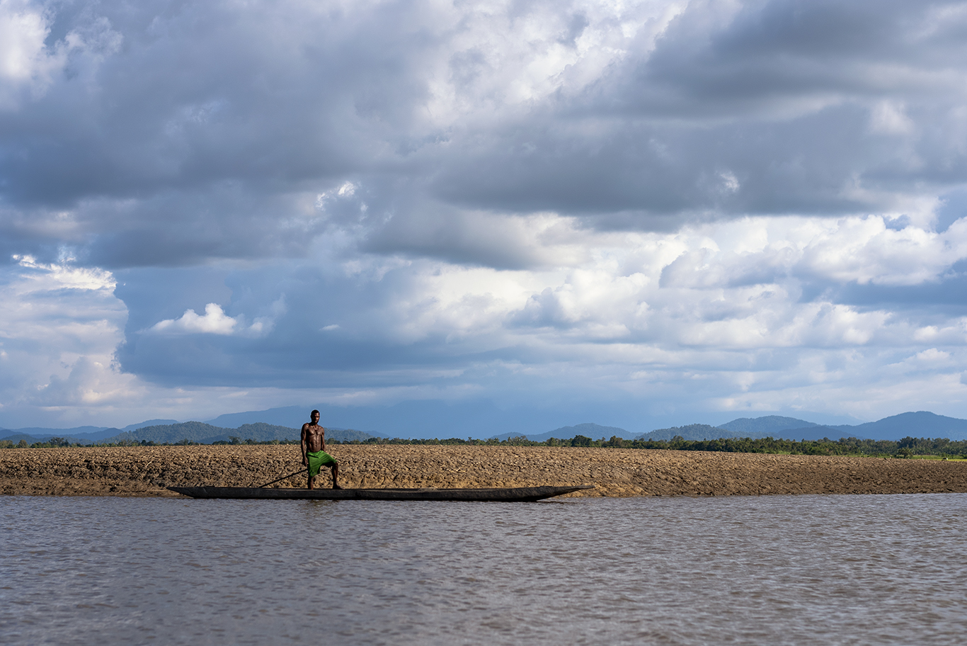 Burned eyes on the Sepik river