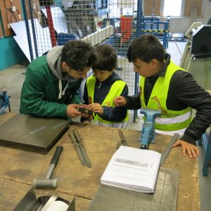 Bouwfase en bezoek aan de makers