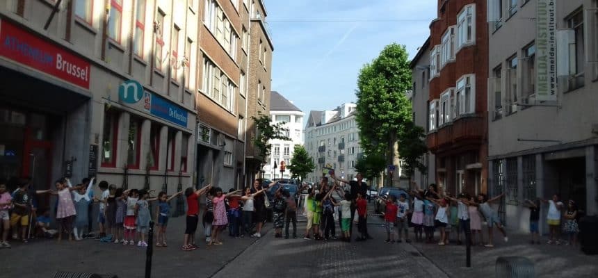 Inhuldingsfeest in de lagere school