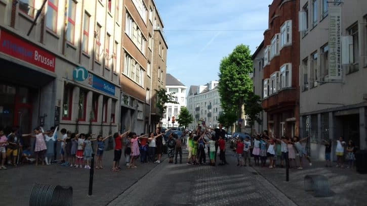 Inhuldingsfeest in de lagere school