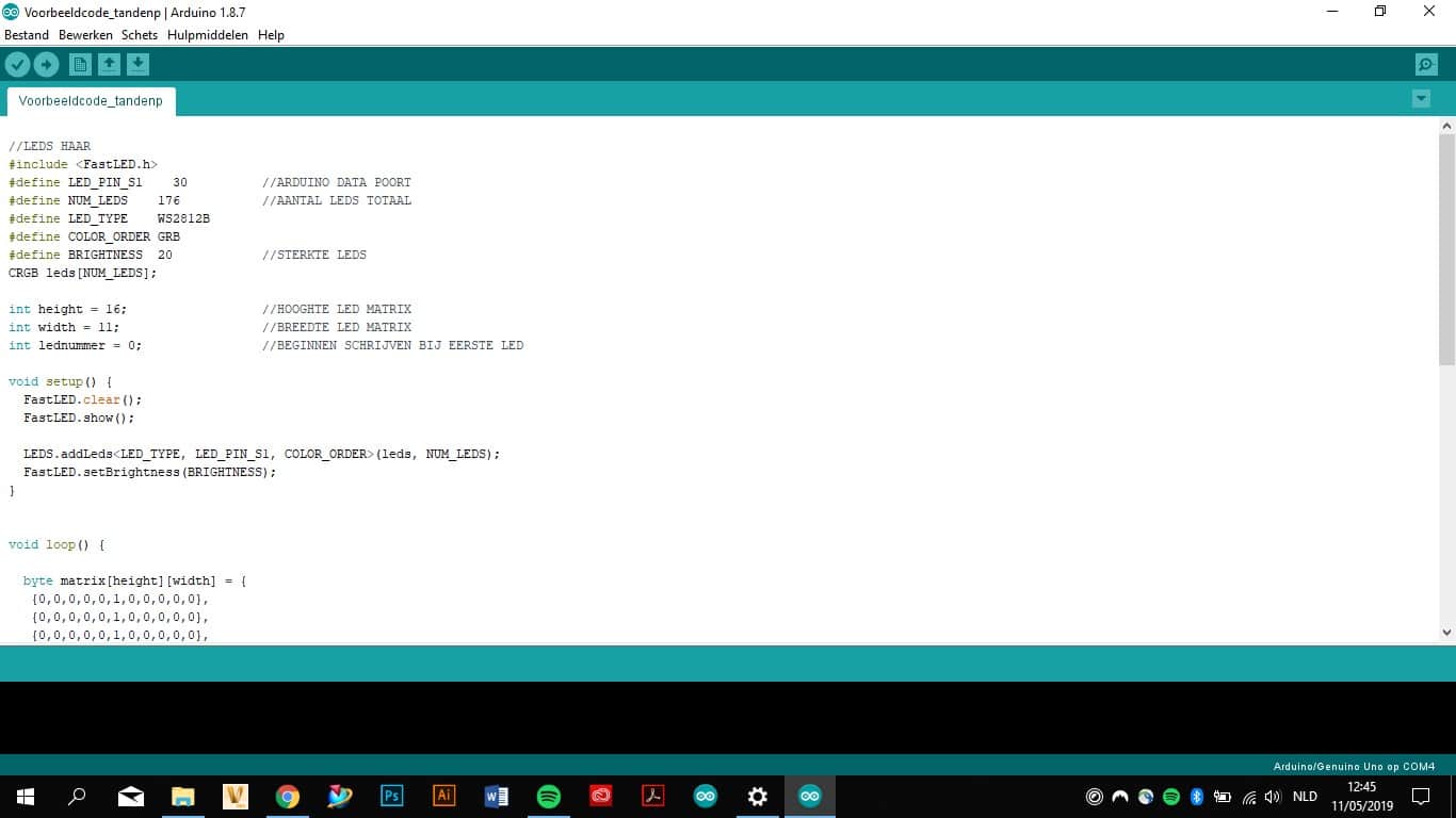 Arduino code schrijven - MyMachine