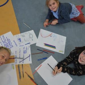 Creativiteits sessie in lager onderwijs