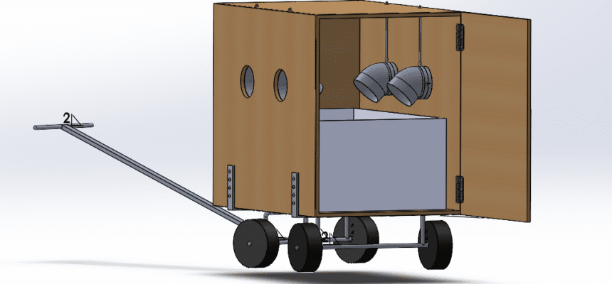 Nieuwe tekening van het prototype Nieuwe tekening van het prototype