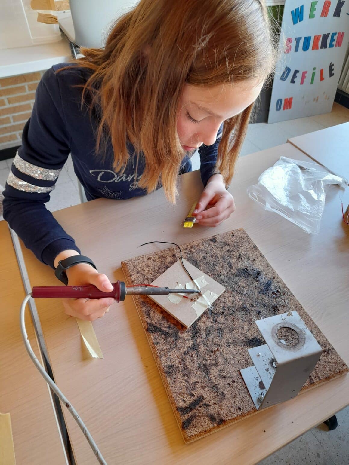 Workshop in de middelbare school