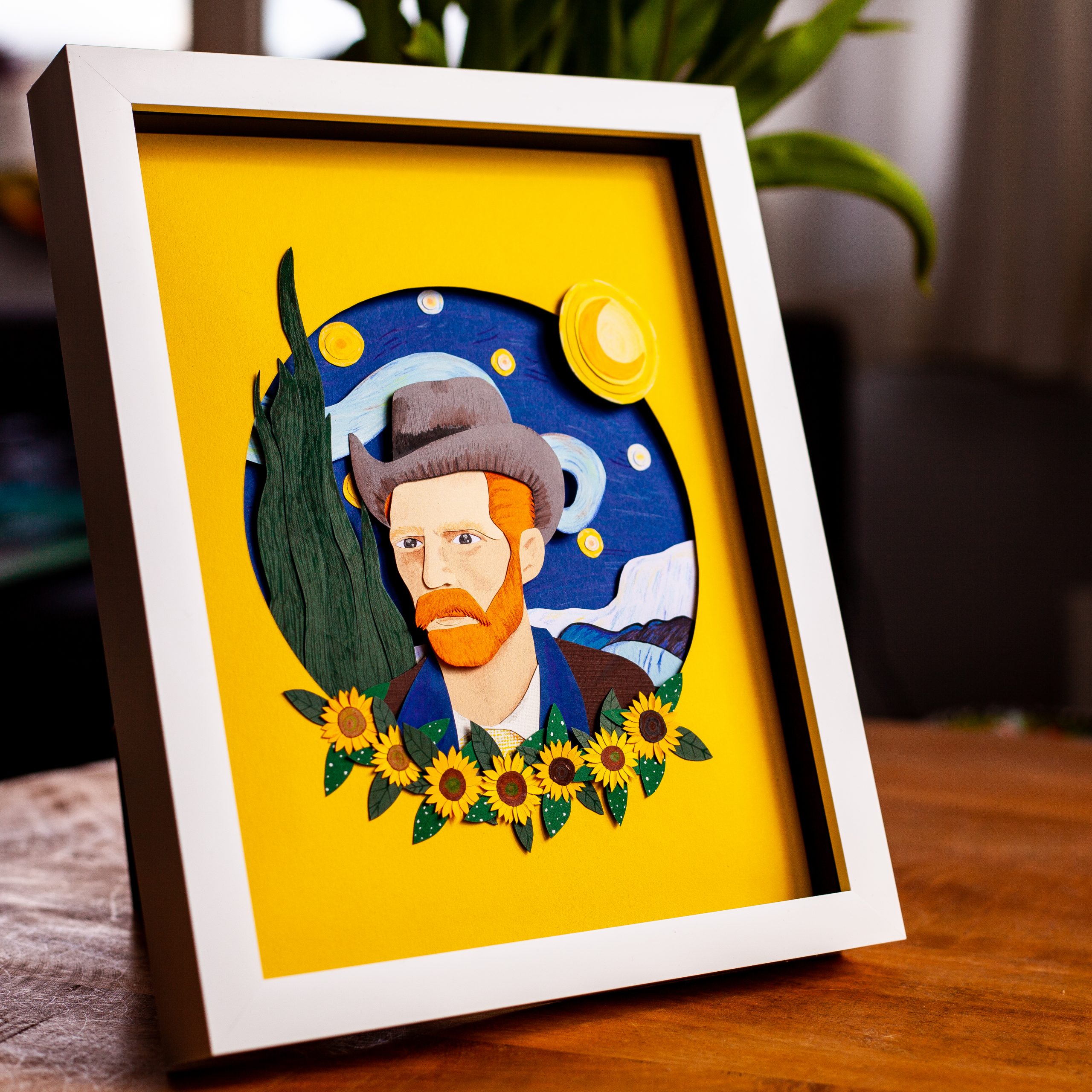 papercut van gogh