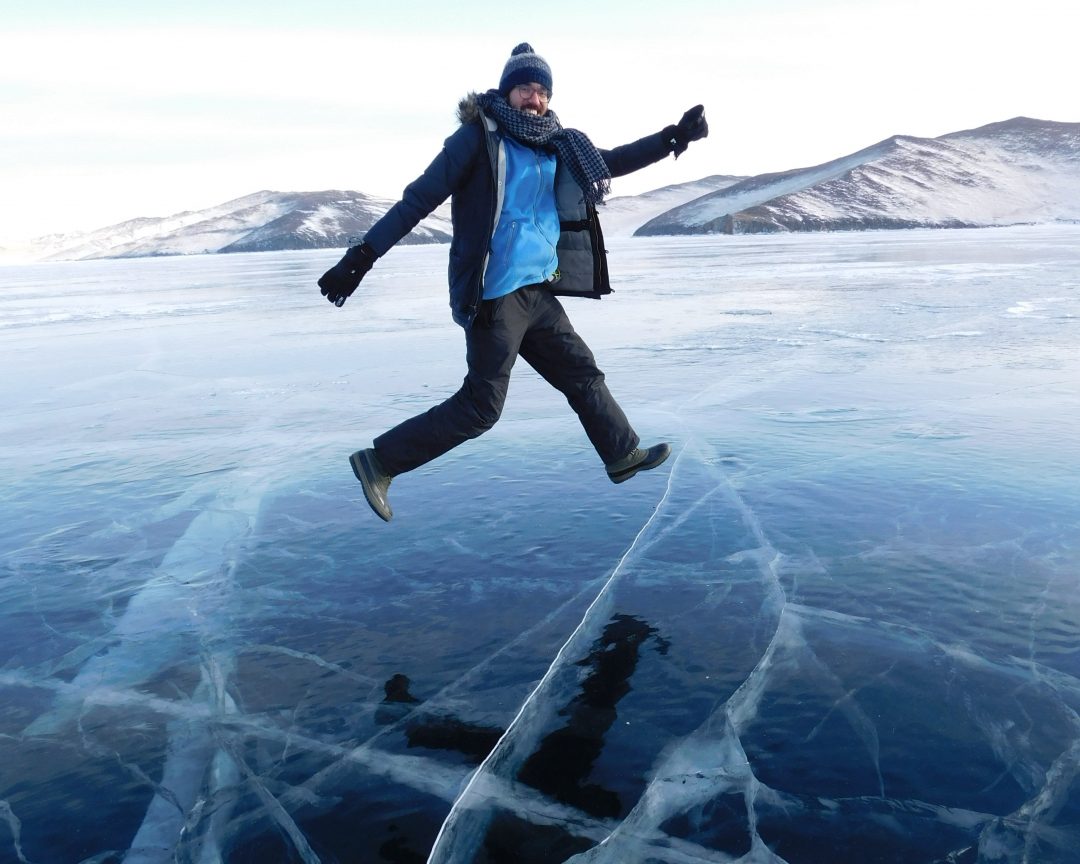 frozen lake baikal