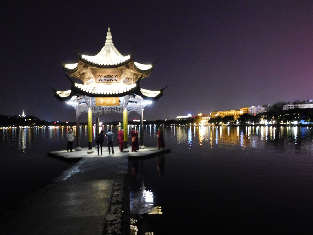 Hangzhou west lake by night