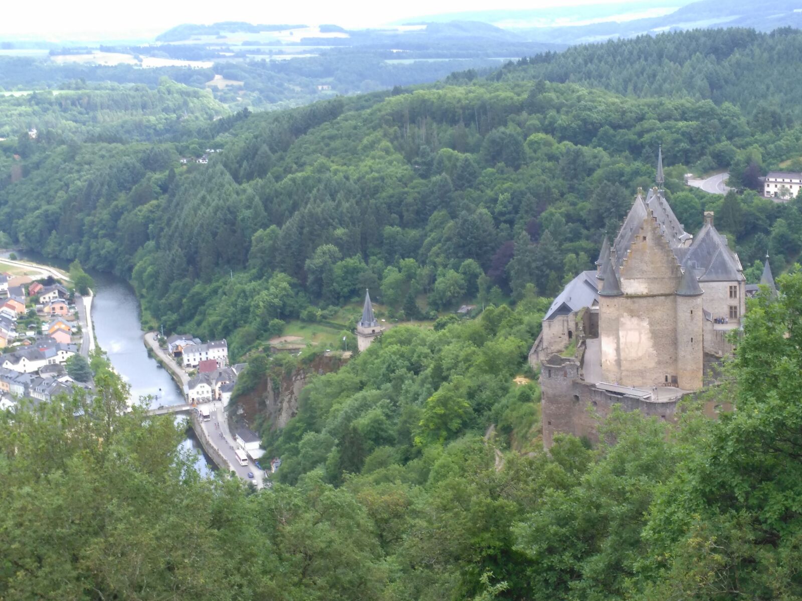 Vianden castle view