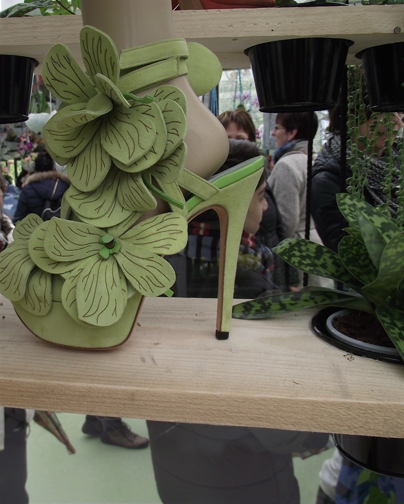 Keukenhof Leather flower shoes