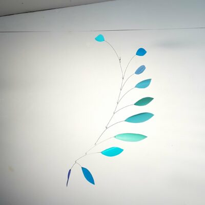 Turquoise Blue Kinetic Hanging Mobile
