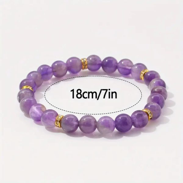 Amethyst Beads Bracelet Set