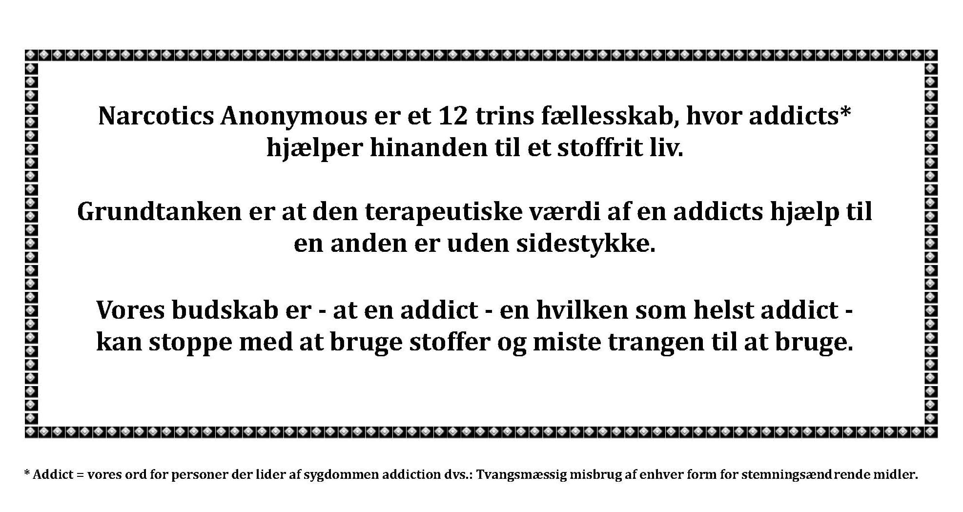 Hjem Narcotics Anonymous Danmark