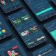 Online Poker Game & Casino Black App & Ui Kit