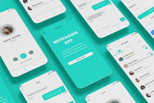 Messaging, Message, Chat, Calling & Calls App UI