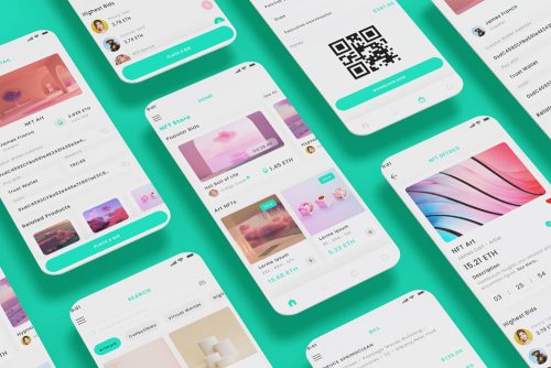 ▷ NFT Marketplace & Crypto Art Store App & User Interface Template