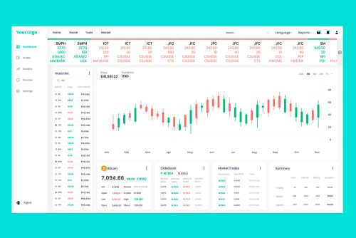 Trading Watchlist & Crypto Trade Dashboard Ui Kit