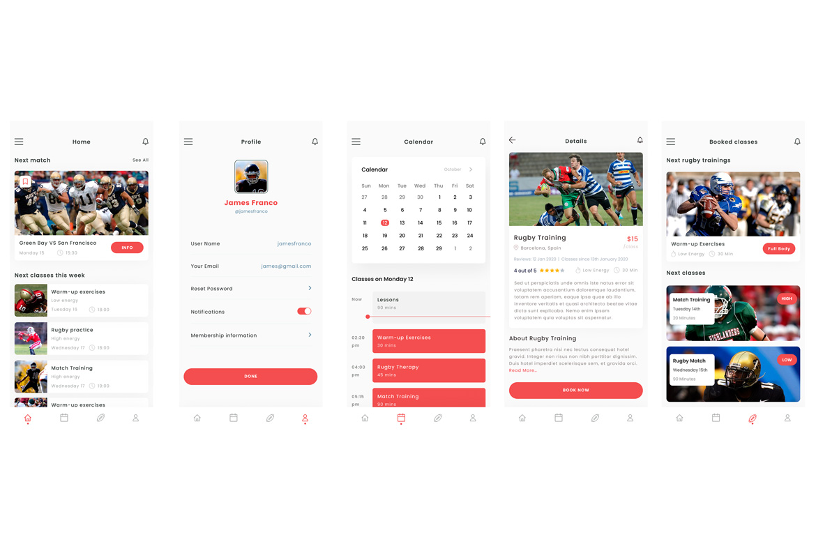 Rugby Class School & American football Academy App