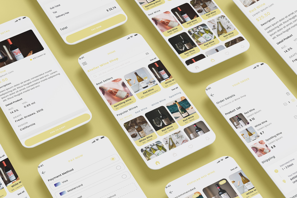 Wine Store & Alcoholic Drinks Shop Ecommerce App