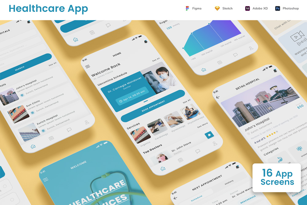 Healthcare, Hospital & Schedule Appointment App