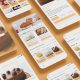 Cake E-commerce, Muffin Store & Bakery Shop App UI