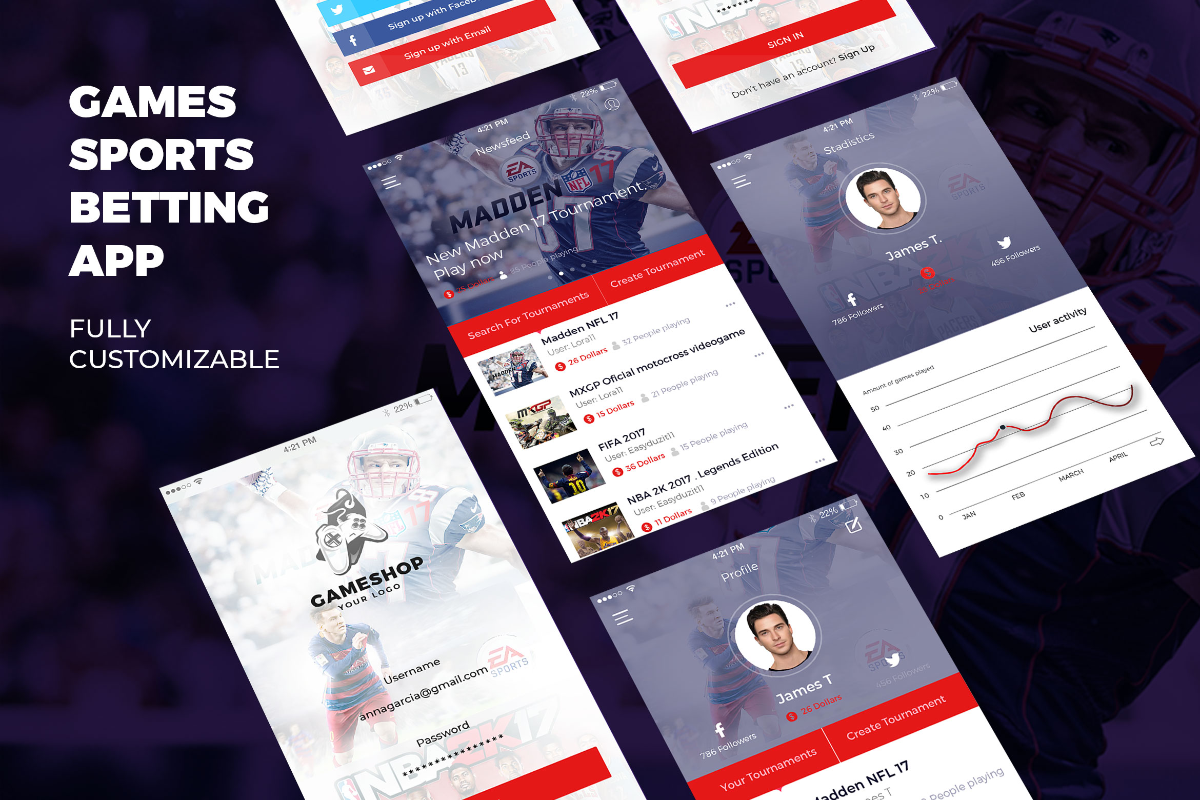 Sports, Bet and Game Mobile App