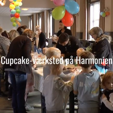 Cupcakes og balloner på harmonien