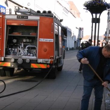 Forårs rengøring i Nakskovs gader