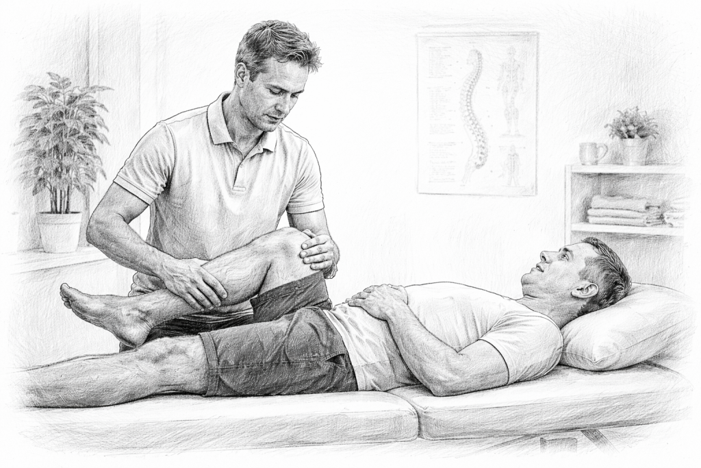 Ländryggssmärta undersöks, behandlas på ett tryggt vis hos din naprapat.