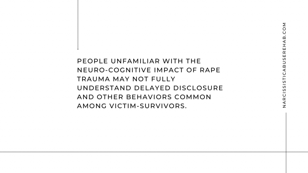 Understanding victim survivors of rape