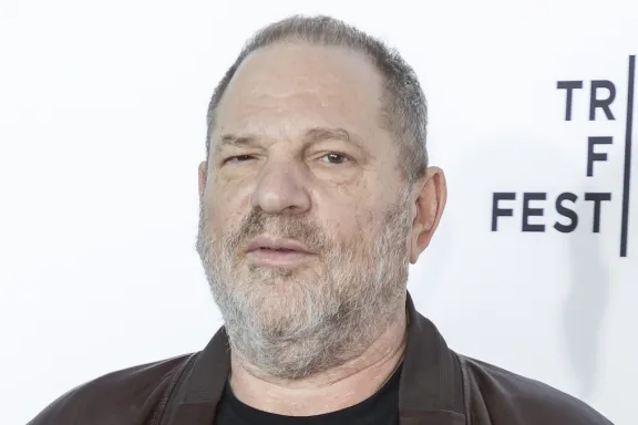NEW YORK, NY, USA - APRIL 26, 2017: Disgraced film Producer Harvey Weinstein attends 25th Anniversary Retrospective Screening of Reservoir Dogs at The 2017 Tribeca Film Festival at Beacon Theatre, Manhattan — Photo by Sam Aronov / Deposit Photos