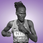 Rebecca Cheptegei in Budapest, Hungary in 2023 at World Athletics Championship