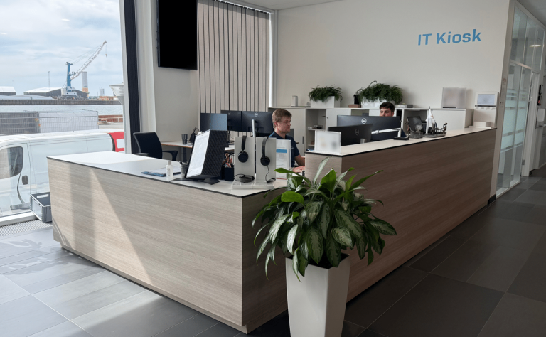onsite support desk at one of our customers