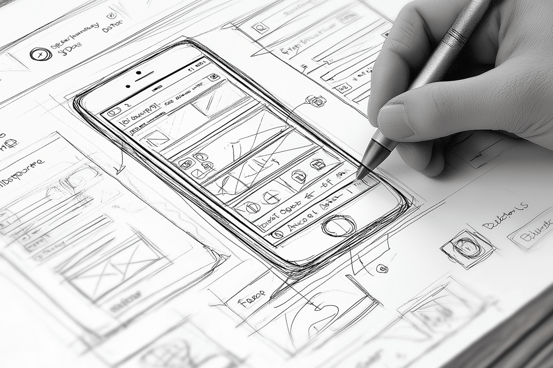 Papirbaseret wireframing – tidlig idéudvikling og strukturering af appdesign
