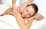 Beautiful woman at massage procedure